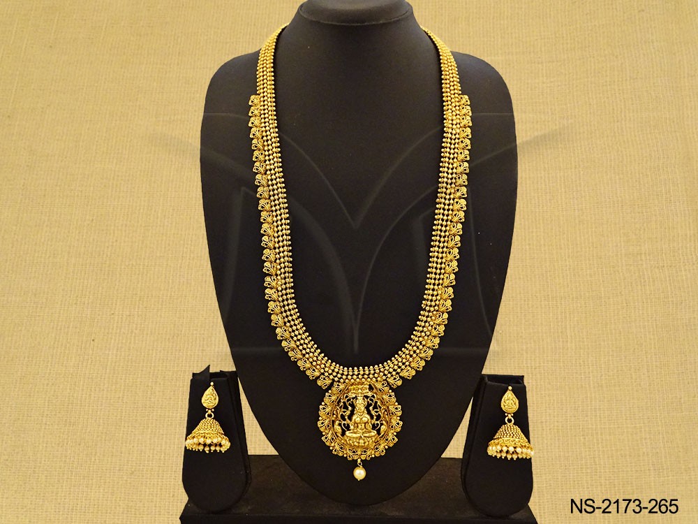 Long Temple Necklace Set