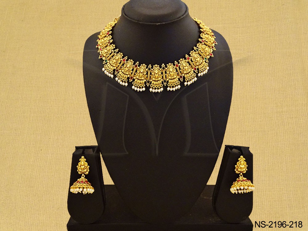 Laxmi Ji Temple Jewellery Necklace