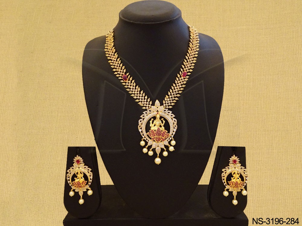 Traditional AD Temple Necklace Set