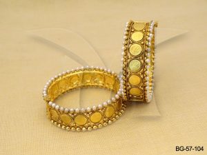 Temple Jewellery Coin Bangles