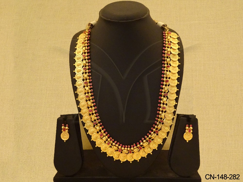 South Coin Temple Necklace Set